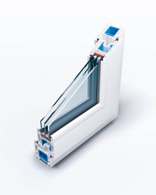 Fenêtre PVC avec triple vitrage